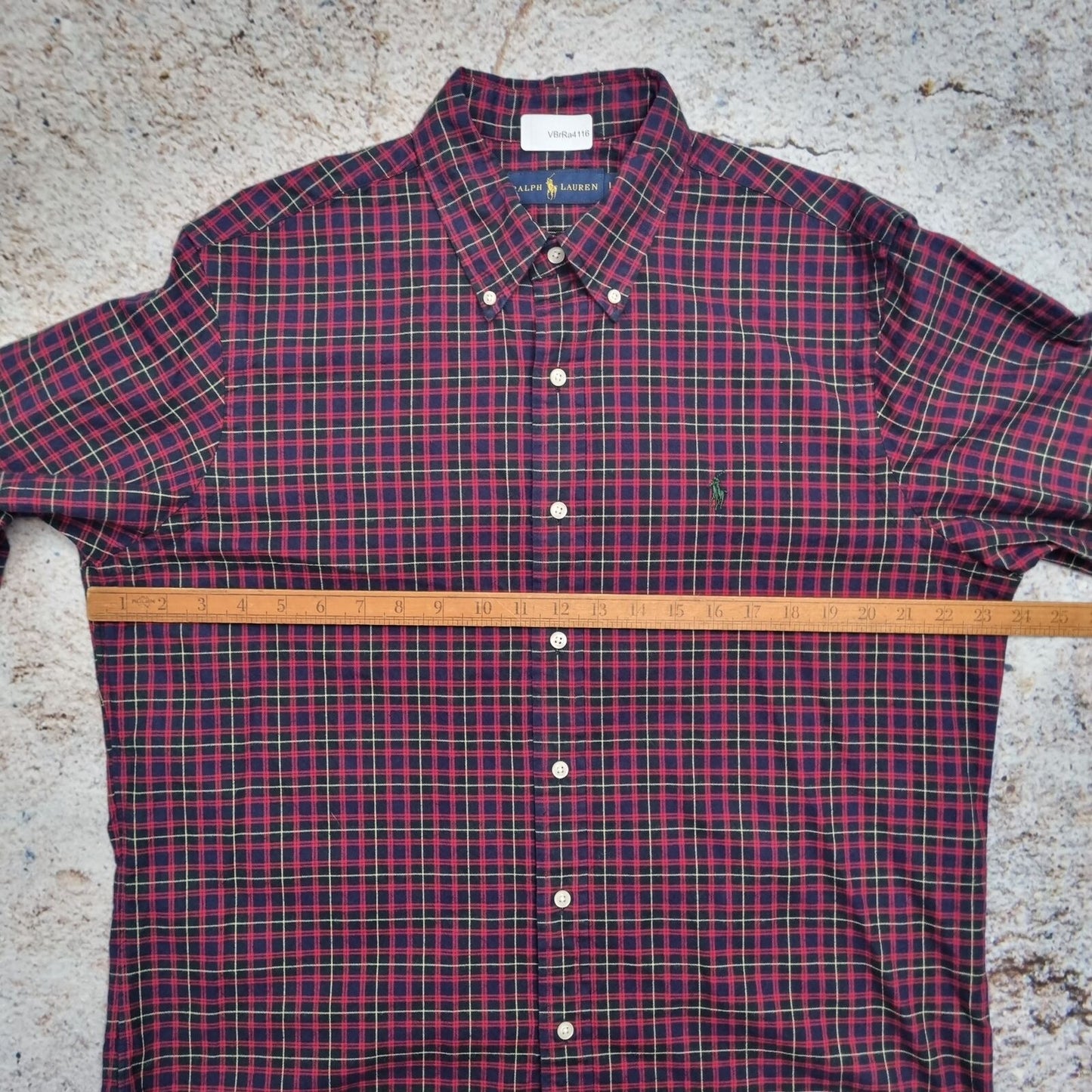 Ralph Lauren OXFORD SHIRT CHECK TARTAN - Red - Size L
