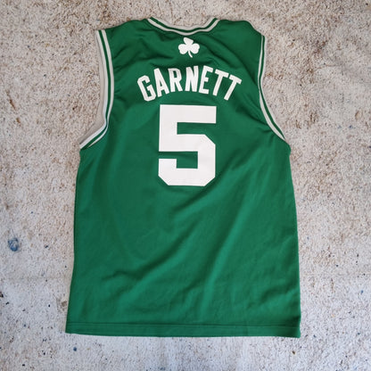 ADIDAS BOSTON CELTICS BASKETBALL JERSEY 2007  #5 GARNETT Size M GREEN