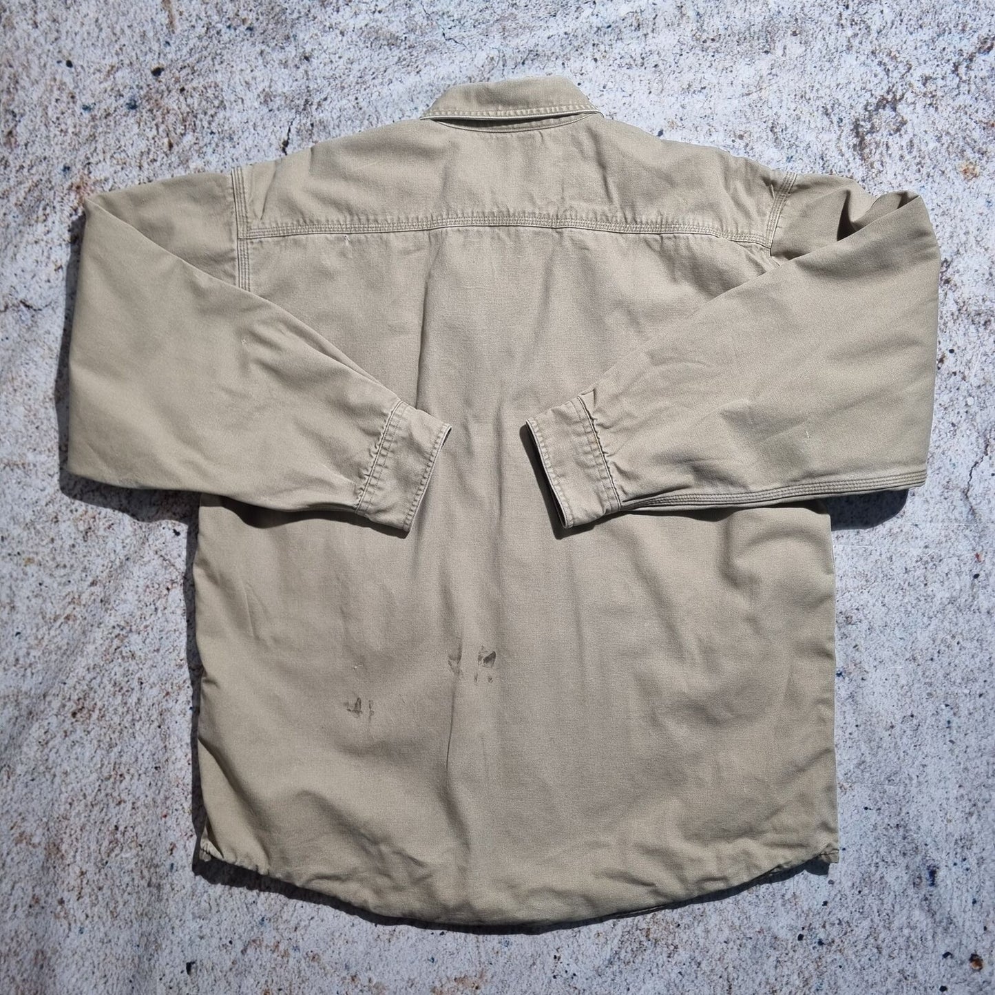 Carhartt OVER SHIRT HEAVYWEIGHT DISTRESSED - Brown - Size L