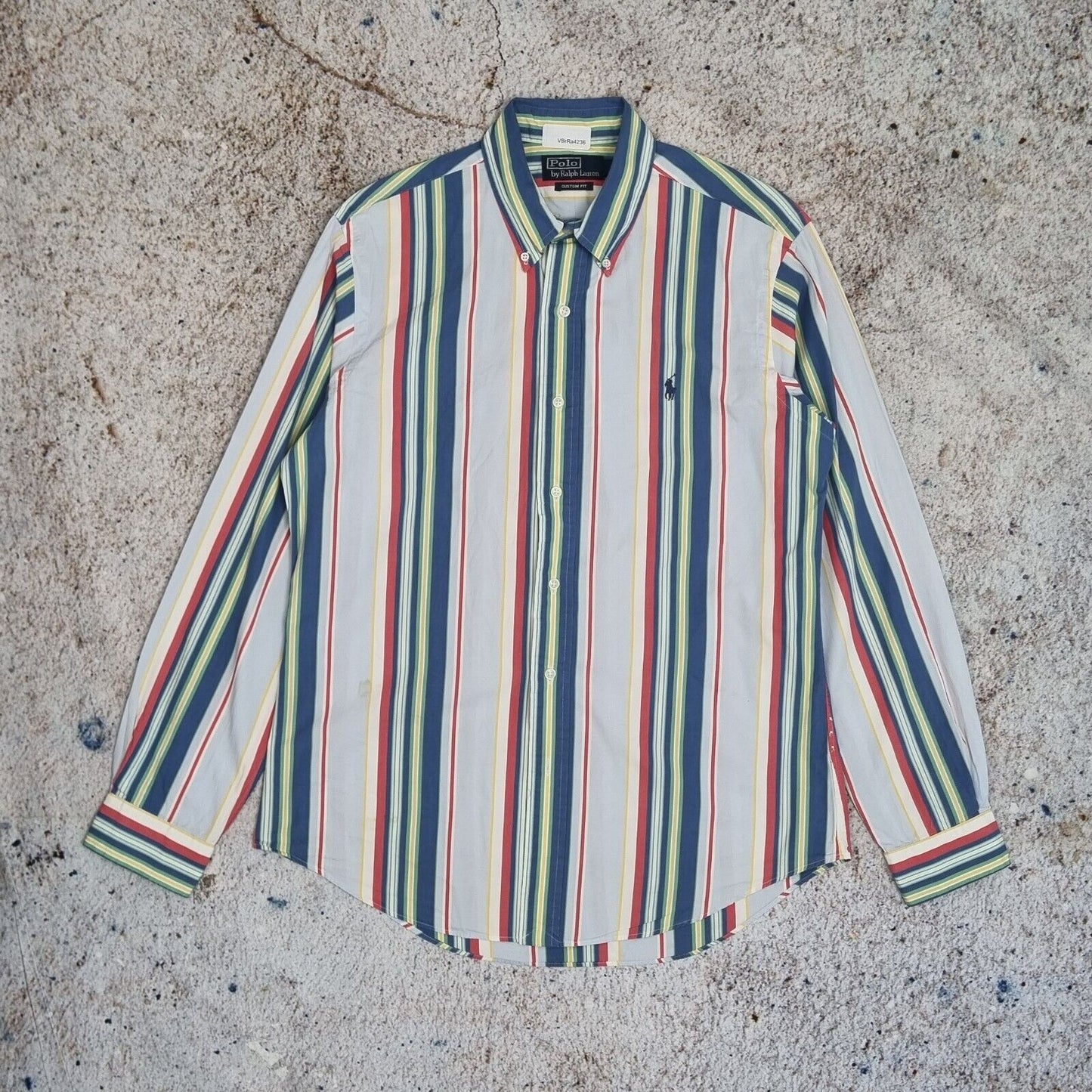 Polo Ralph Lauren OXFORD SHIRT CUSTOM FIT STRIPE - Blue - Size M