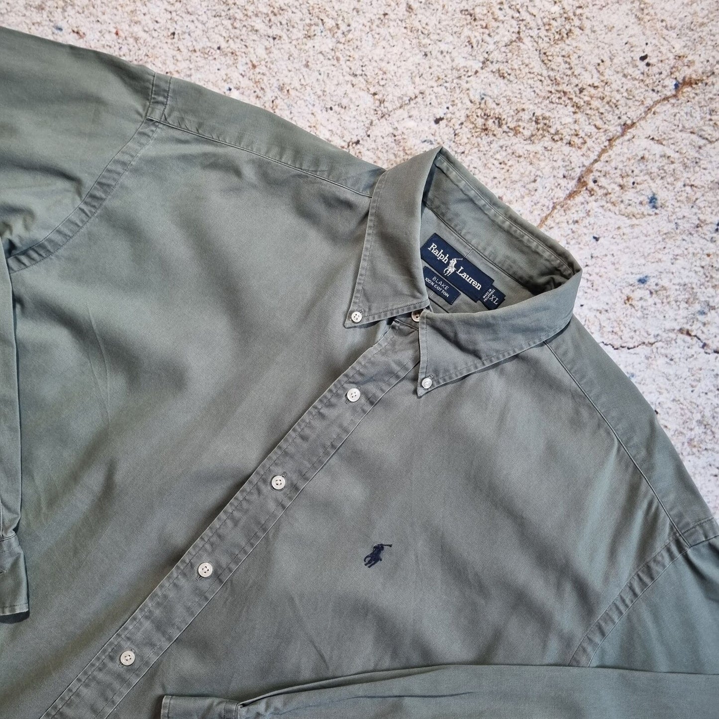 Ralph Lauren OXFORD SHIRT BLAKE PLAIN - Green - Size XL