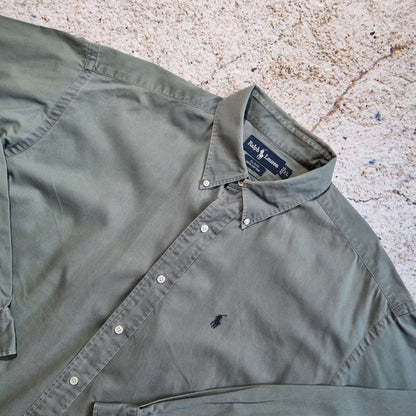 Ralph Lauren OXFORD SHIRT BLAKE PLAIN - Green - Size XL