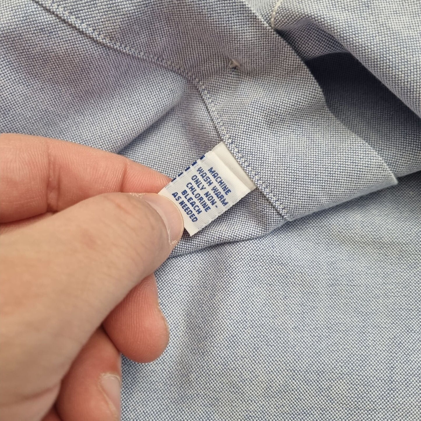 Ralph Lauren OXFORD SHIRT YARMOUTH PLAIN - Blue - Size 16.5 35