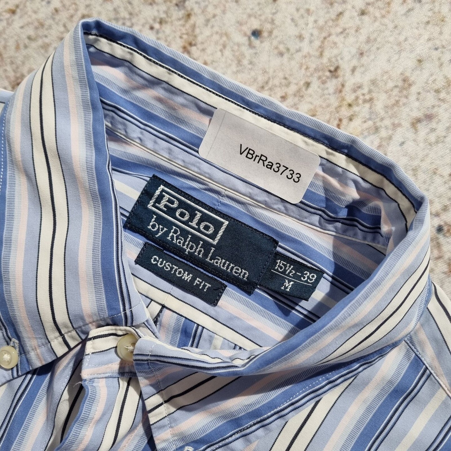 Ralph Lauren OXFORD SHIRT CUSTOM FIT STRIPE - Blue - Size M