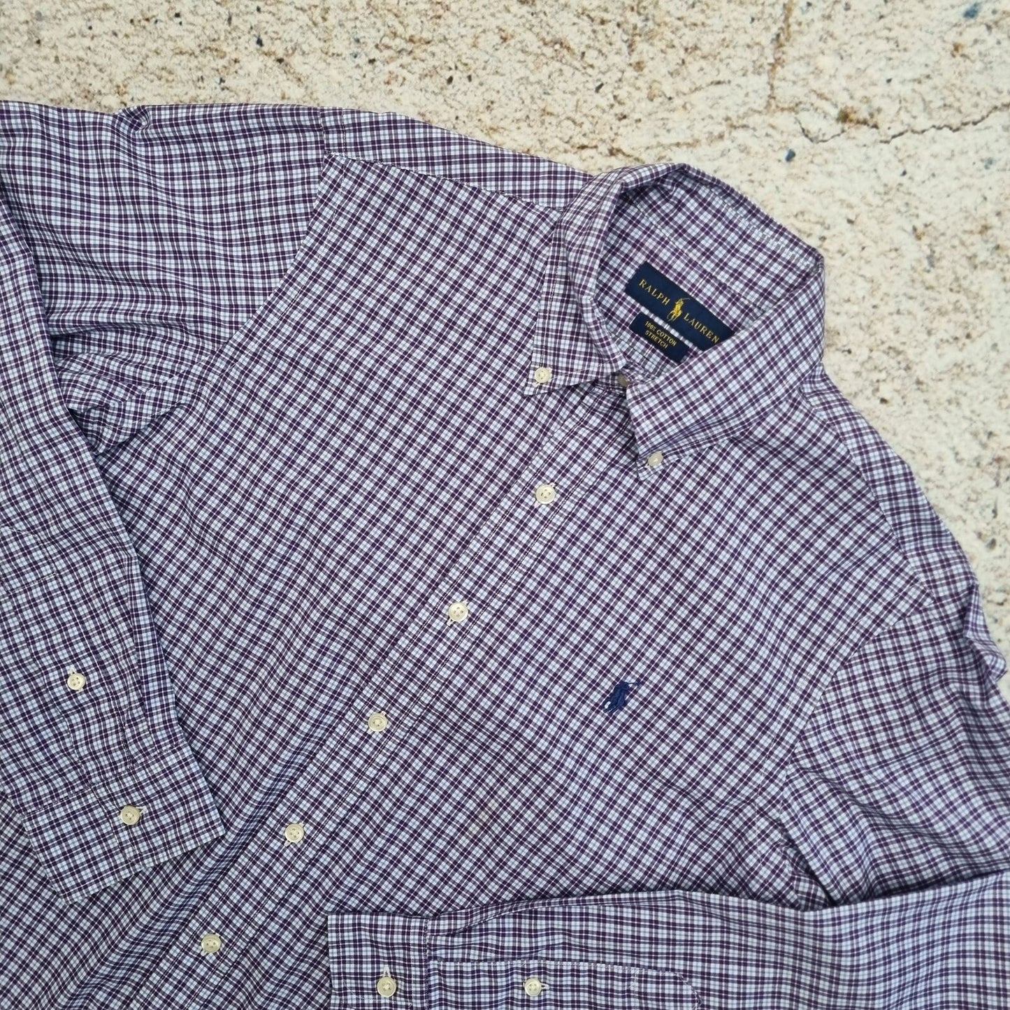 Ralph Lauren OXFORD SHIRT 100% COTTON STRETCH - Purple - Size S