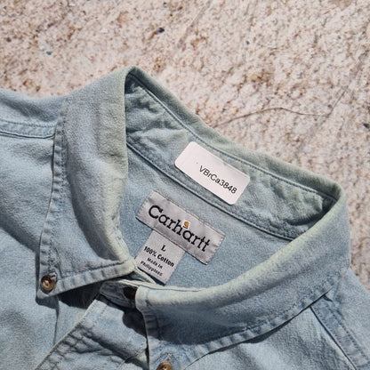 Carhartt WORK WEAR SHIRT DENIM STYLE - Blue - Size L