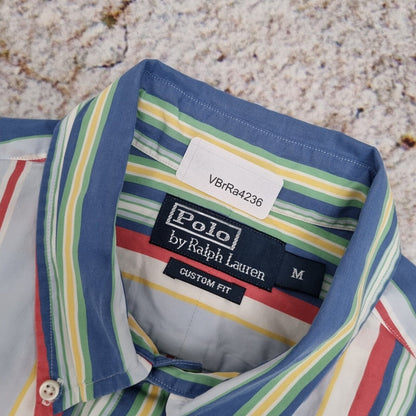 Polo Ralph Lauren OXFORD SHIRT CUSTOM FIT STRIPE - Blue - Size M