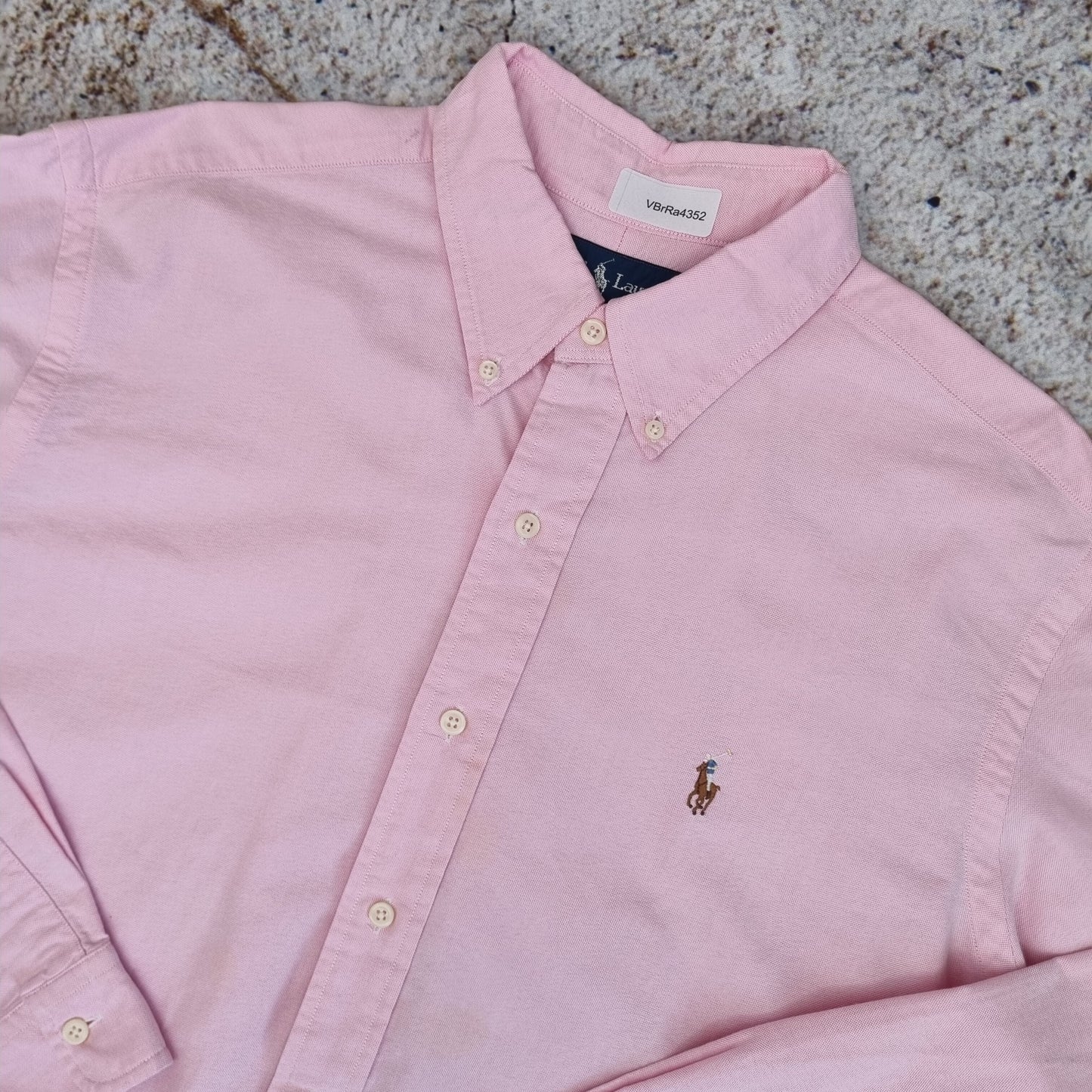 Ralph Lauren OXFORD SHIRT CLASSIC FIT PLAIN - Pink - Size L