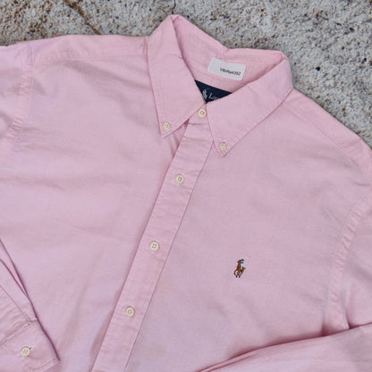 Ralph Lauren OXFORD SHIRT CLASSIC FIT PLAIN - Pink - Size L