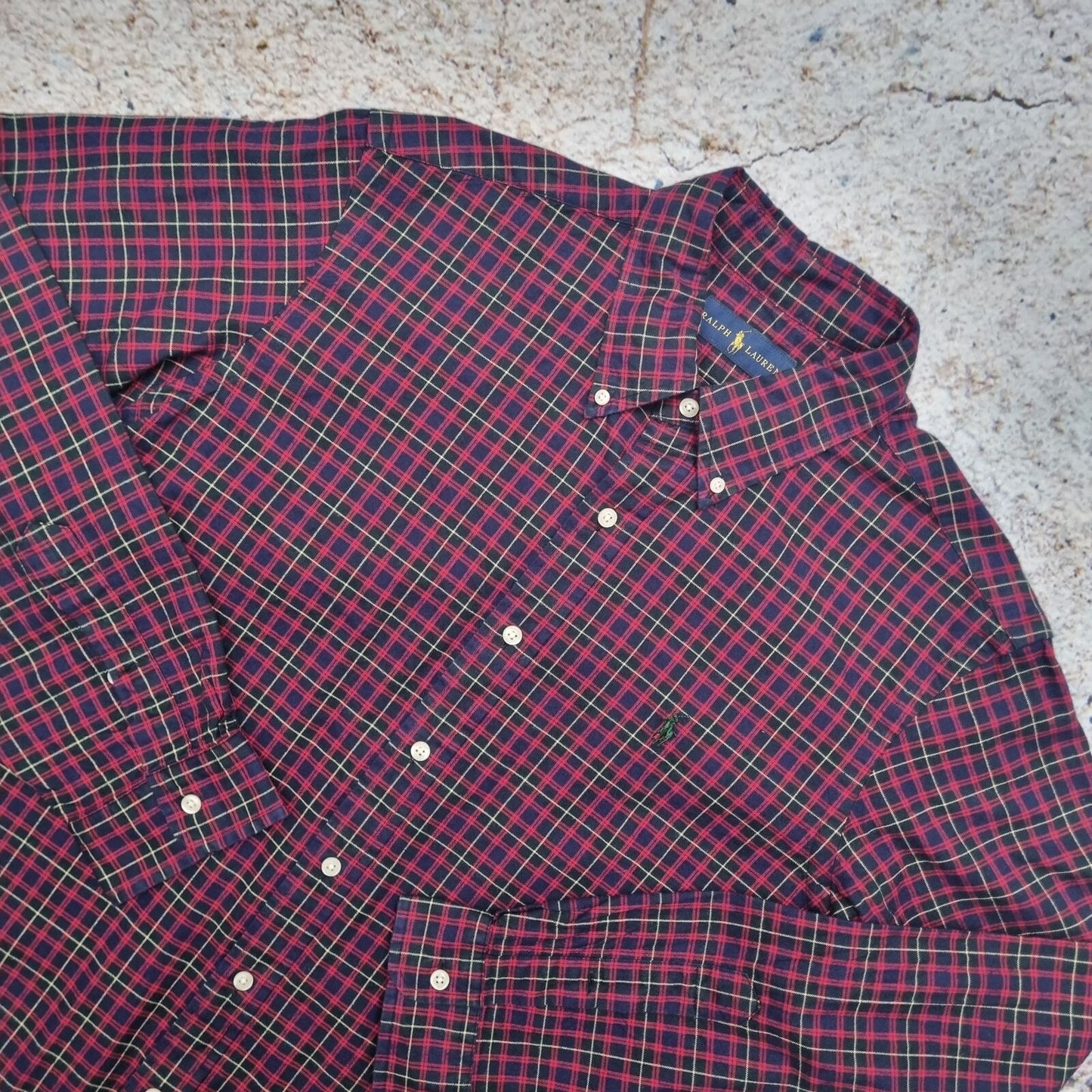 Ralph Lauren OXFORD SHIRT CHECK TARTAN - Red - Size L