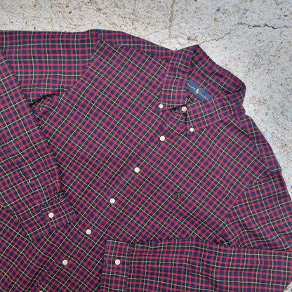 Ralph Lauren OXFORD SHIRT CHECK TARTAN - Red - Size L