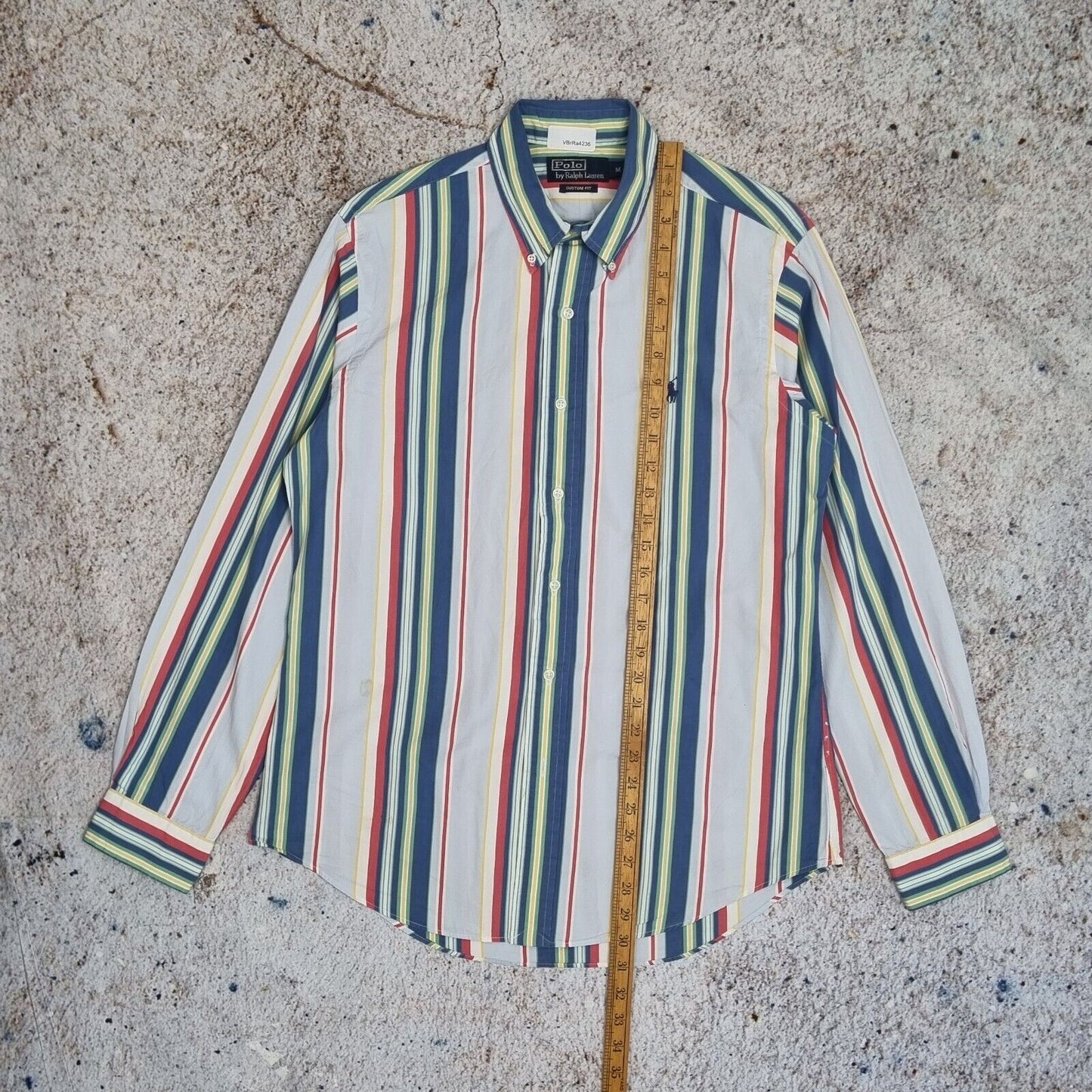 Polo Ralph Lauren OXFORD SHIRT CUSTOM FIT STRIPE - Blue - Size M