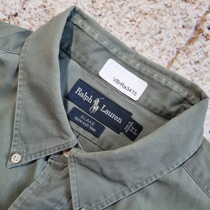 Ralph Lauren OXFORD SHIRT BLAKE PLAIN - Green - Size XL