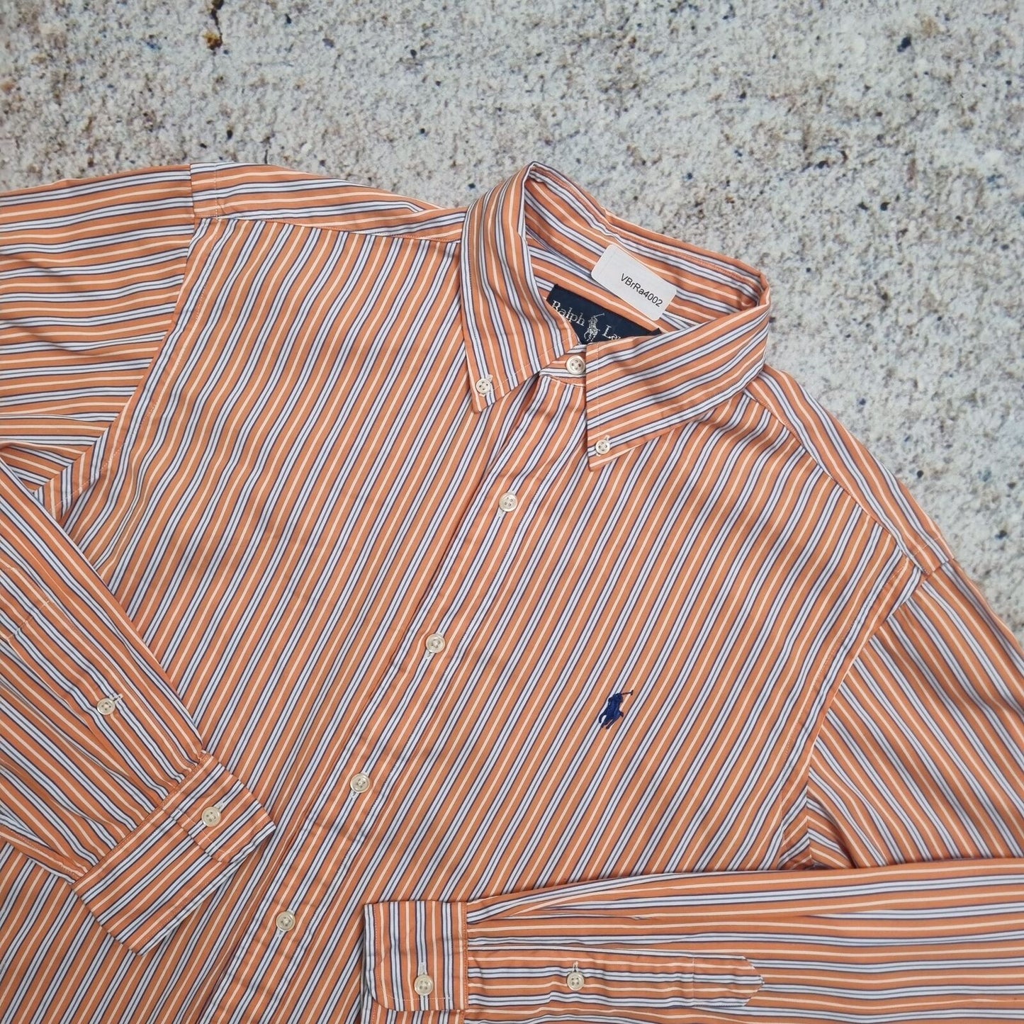 Ralph Lauren OXFORD SHIRT CLASSIC FIT STRIPE - Orange - Size M