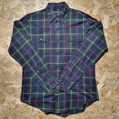 Ralph Lauren Oxford Shirt Check Tartan-  Size M - Red Green