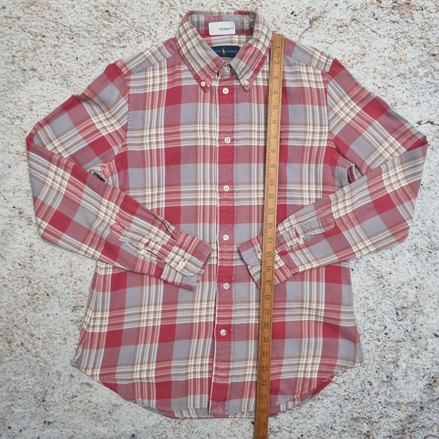 Ralph Lauren OXFROD SHIRT FLANNEL CHECK  - Red - Size S