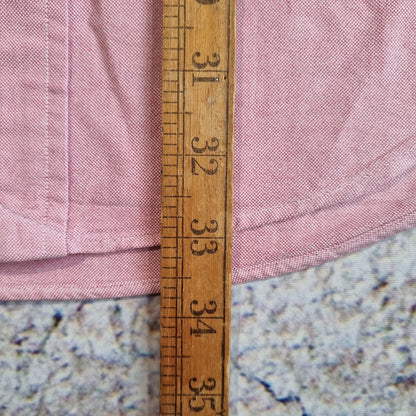 RALPH LAUREN OXFORD SHIRT 100% COTTON PLAIN - Pink - Size 16 34