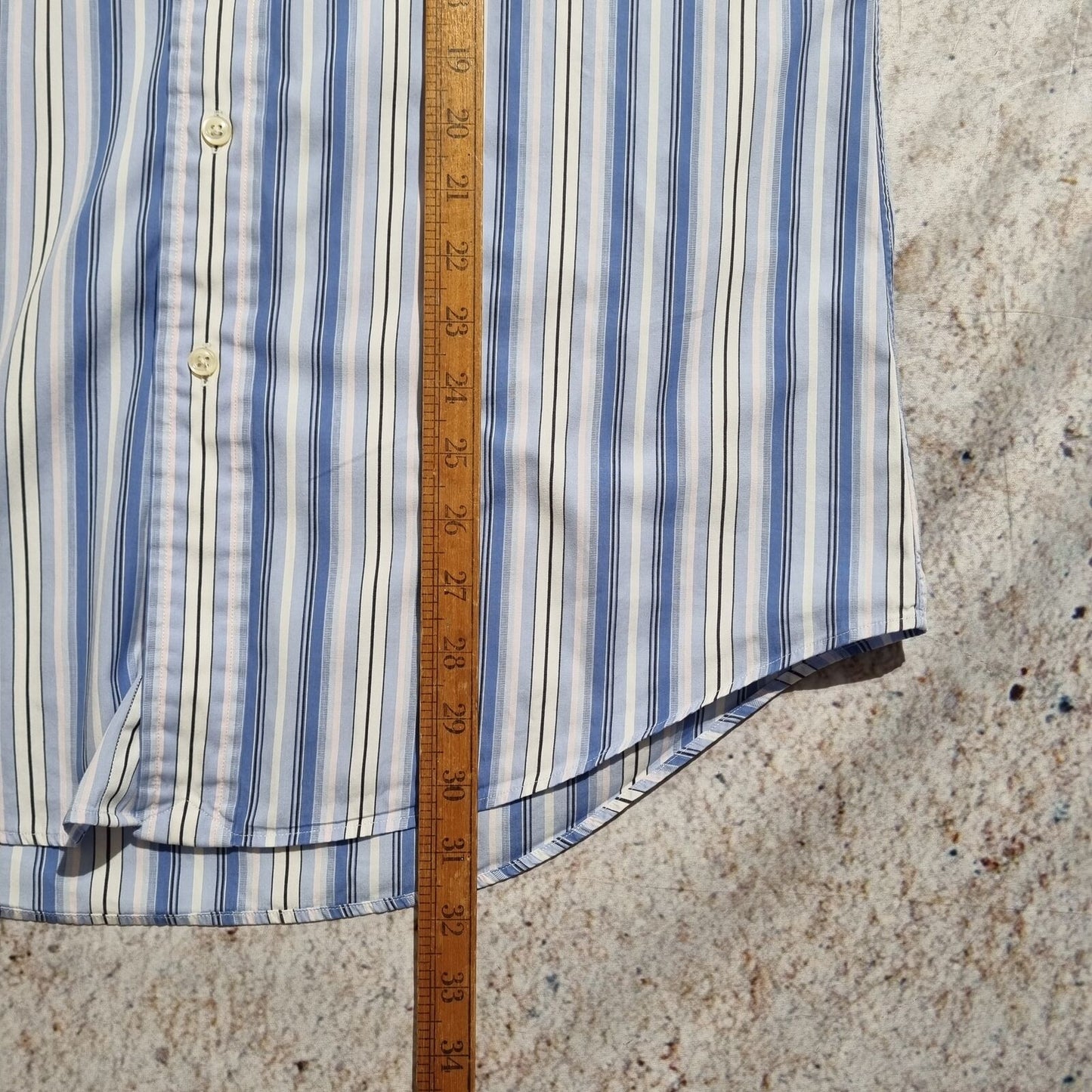 Ralph Lauren OXFORD SHIRT CUSTOM FIT STRIPE - Blue - Size M