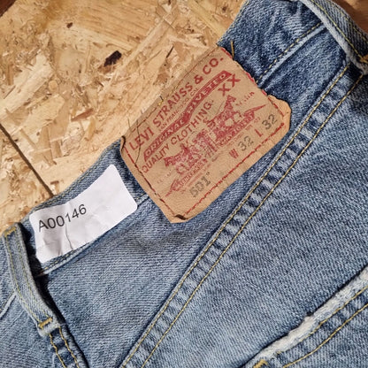 Levis 501 Denim Jeans Regular Straight   w32 l27   - Blue