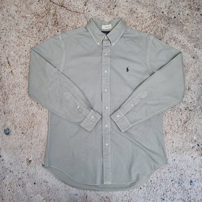 Ralph Lauren OXFORD SHIRT CLASSIC FIT PLAIN - Grey - Size M