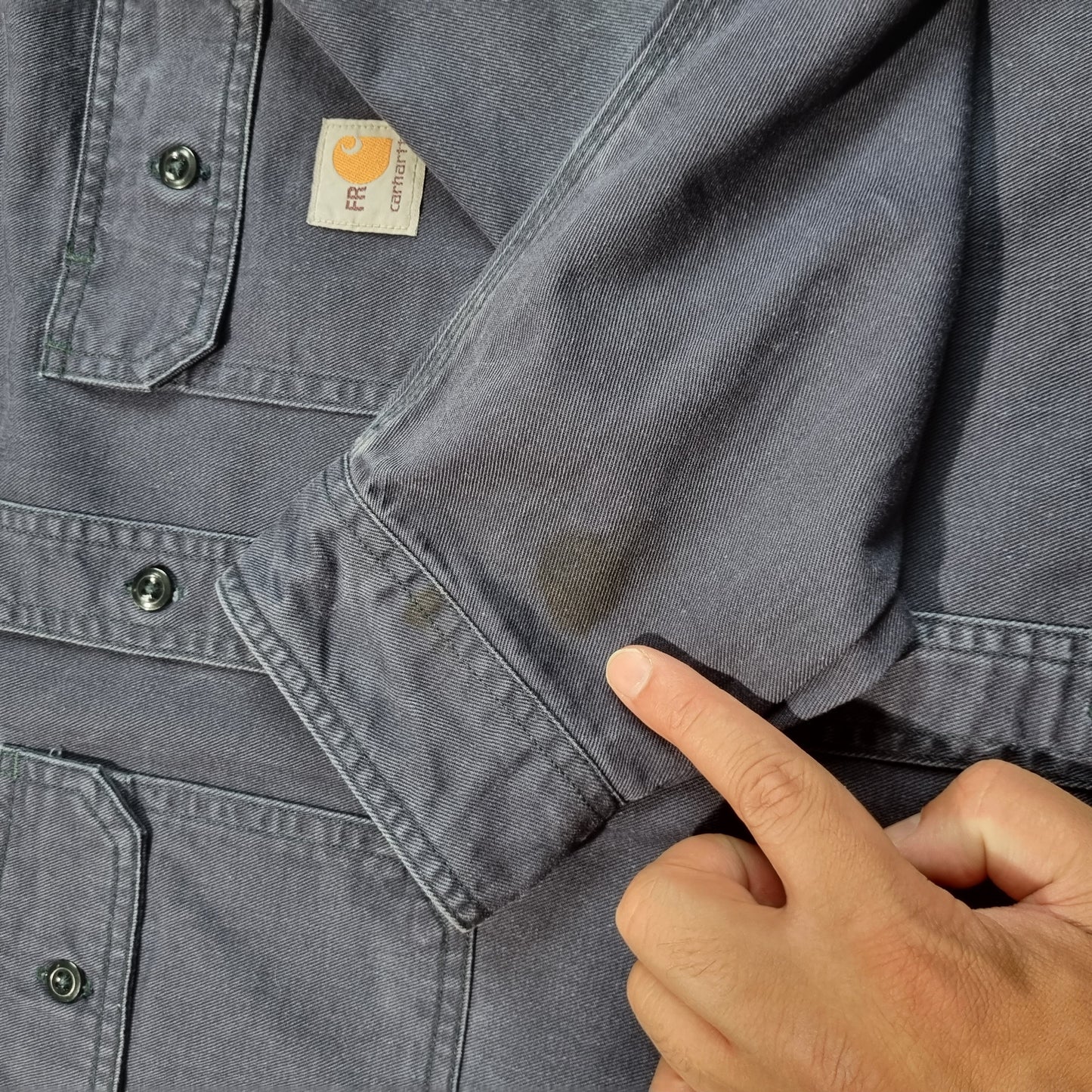 CARHARTT FR SHIRT WORKWEAR REGULAR FIT - Blue - Size XL