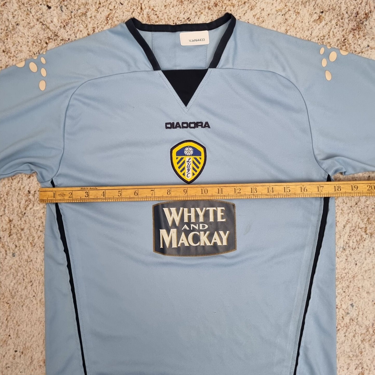 Diadora LEEDS UNITED JERSEY 2004/05 AWAY 3RD - Blue - Size S