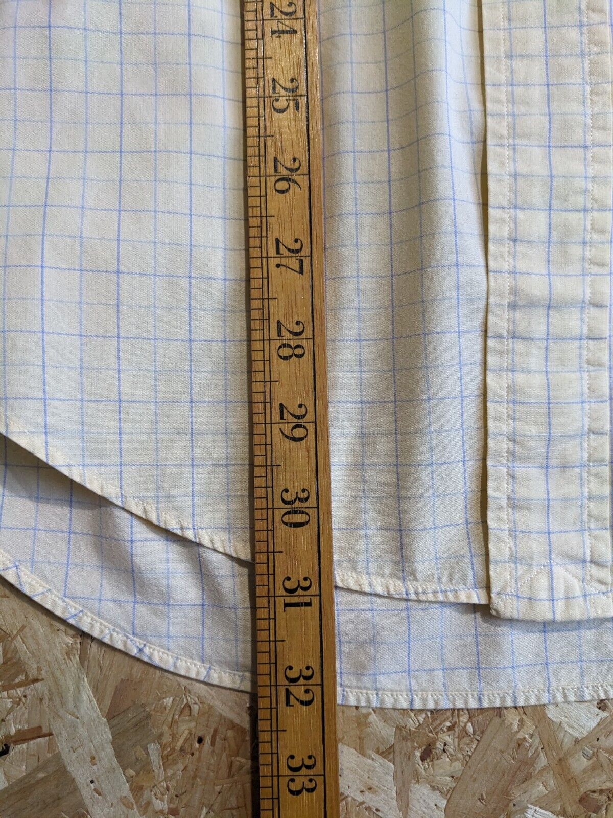 Ralph Lauren Sleeve Yarmouth Check - Size 15.5 32 33- Yellow