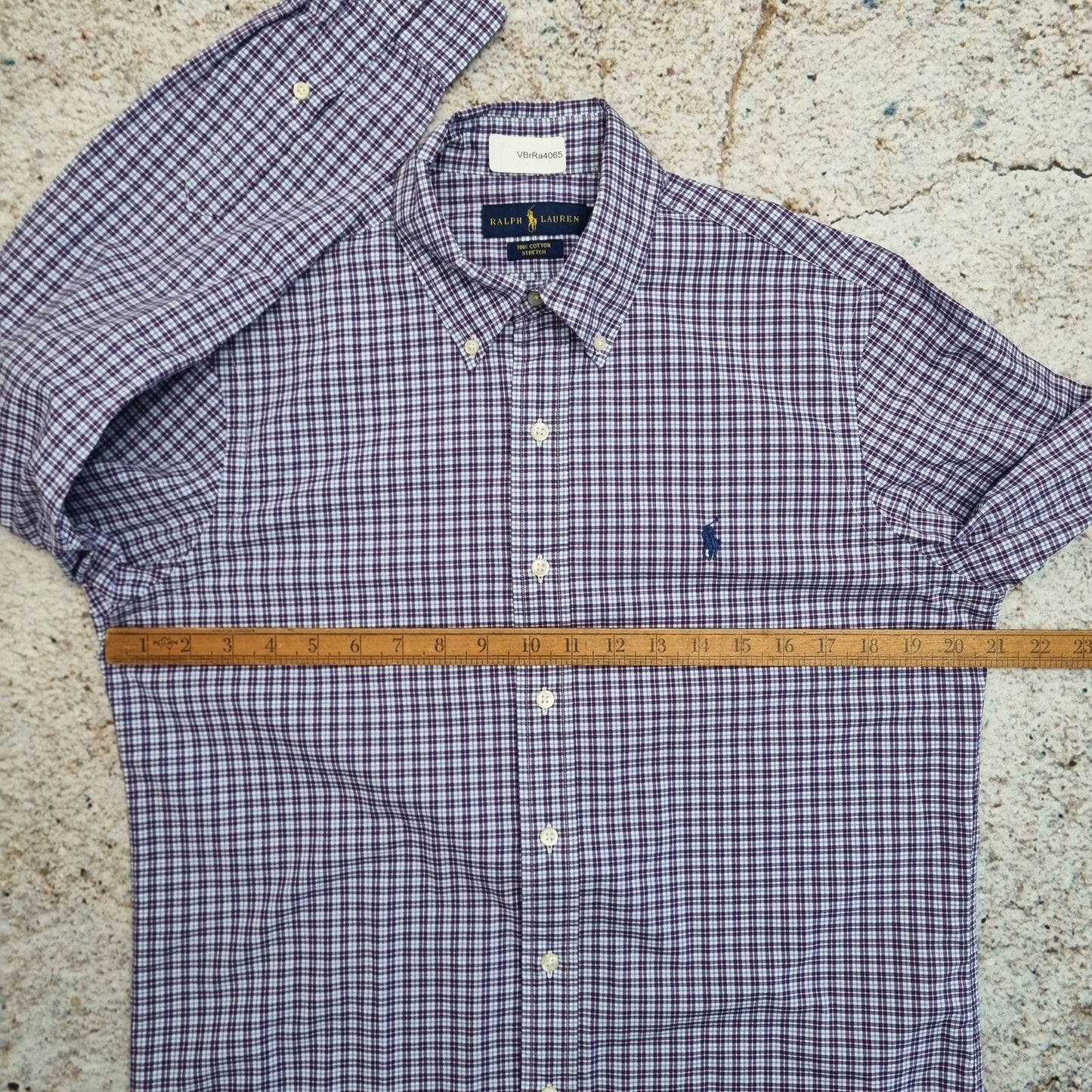 Ralph Lauren OXFORD SHIRT 100% COTTON STRETCH - Purple - Size S