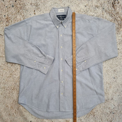 Ralph Lauren OXFORD SHIRT YARMOUTH PLAIN - Blue - Size 16.5 35