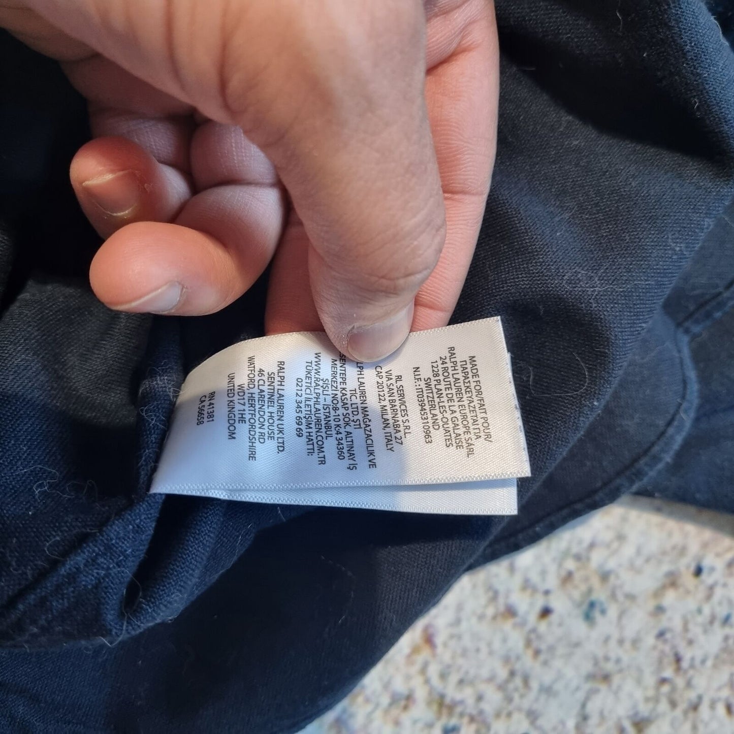 Ralph Lauren OXFORD SHIRT CUSTOM FIT  - Blue - Size L