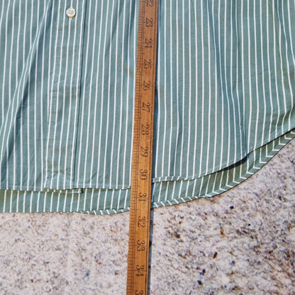 Ralph Lauren OXFORD SHIRT CLASSIC FIT STRIPE - Green - Size 17 34 35