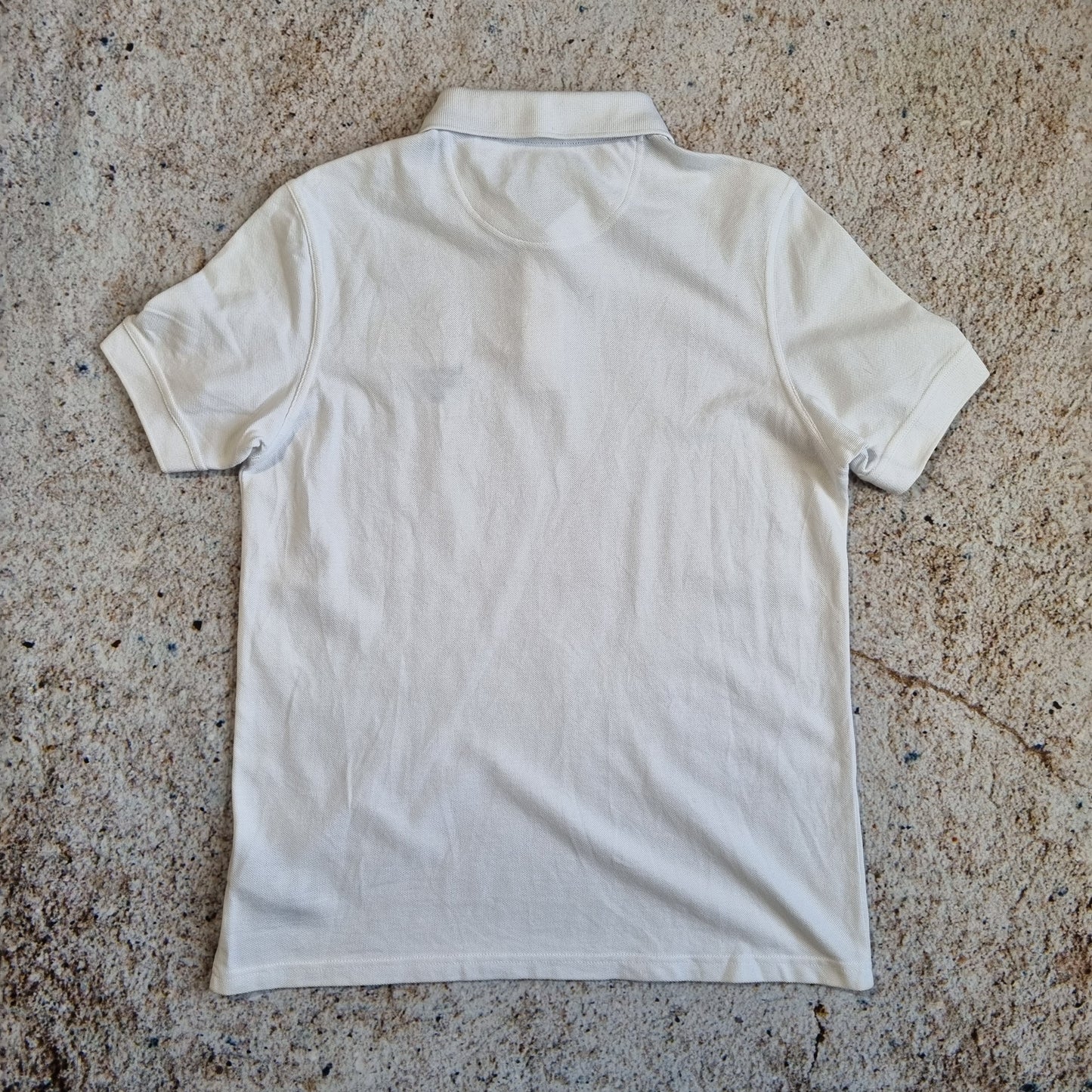 BARBOUR BEACON POLO SHIRT  - WHITE - Size M