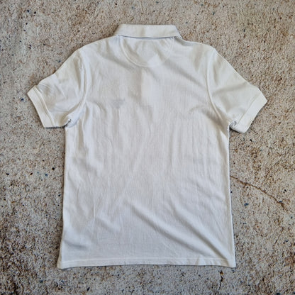 BARBOUR BEACON POLO SHIRT  - WHITE - Size M