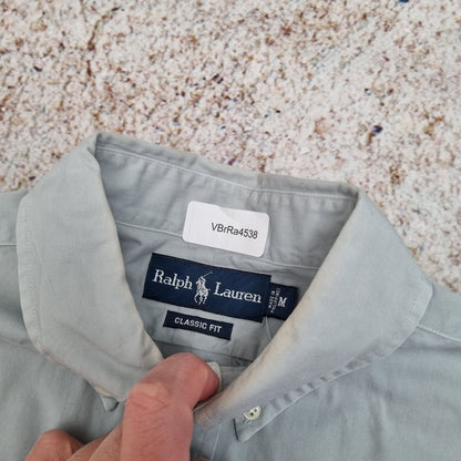 Ralph Lauren OXFORD SHIRT CLASSIC FIT PLAIN - Grey - Size M