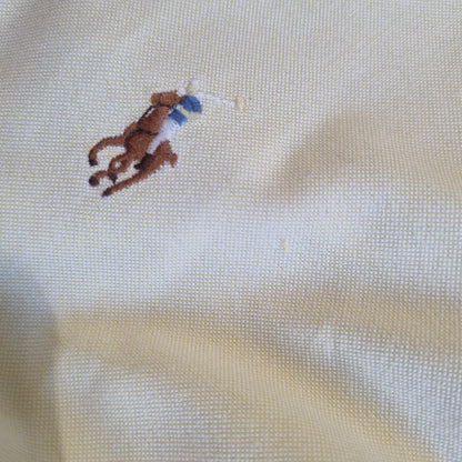 RALPH LAUREN OXFORD SHIRT YARMOUTH PLAIN - Yellow - Size 16.5 32/33