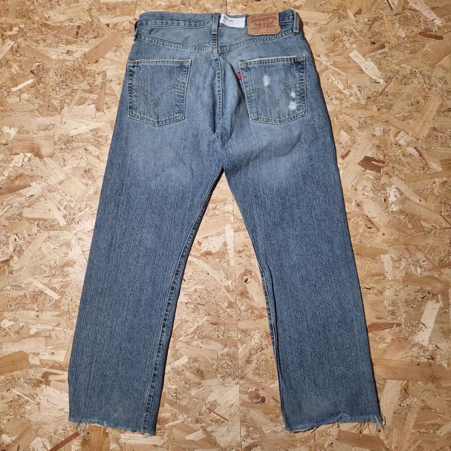 Levis 501 Denim Jeans Regular Straight   w32 l27   - Blue